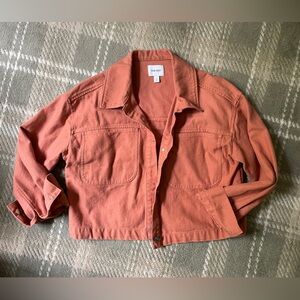 Nine West cropped denim jacket L